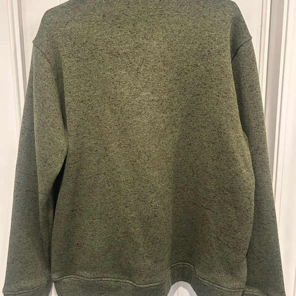 Eddie Bauer Green Zip Up Sweater with Stand-Up Collar - Picture 2 of 4